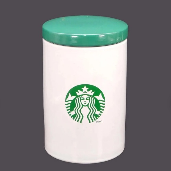 Starbucks large coffee canister. Green Mermaid branding  logo 9.5 tall ⭐️⭐️⭐️⭐️ - Picture 4 of 13